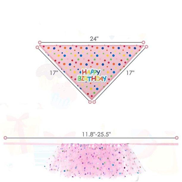 Girl Dog Birthday Party Costume Set