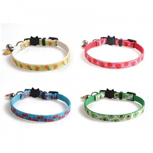 Cat Collar With Fruit Accessories Bell Pet Collar