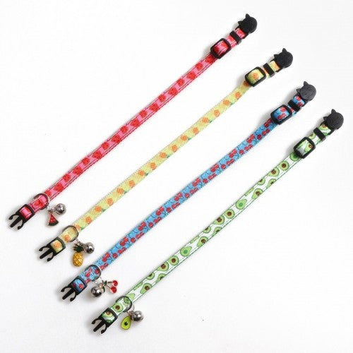 Cat Collar With Fruit Accessories Bell Pet Collar