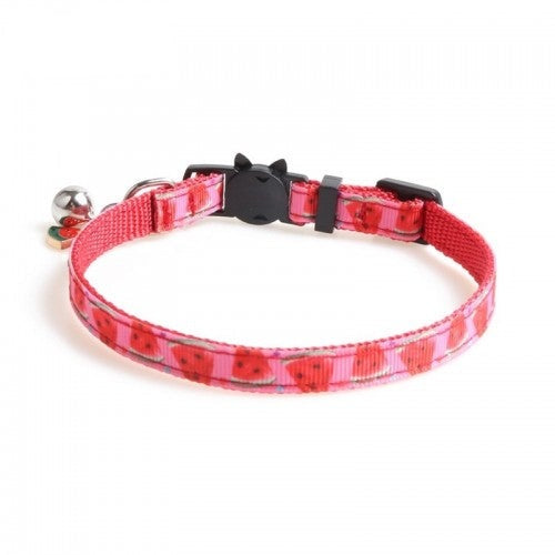 Cat Collar With Fruit Accessories Bell Pet Collar