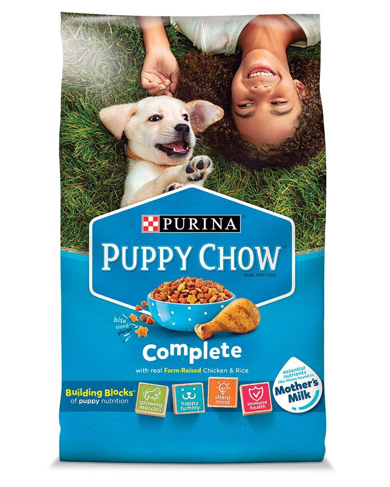 Purina Puppy Chow Complete Chicken And Rice Puppy Dog Food Paws And