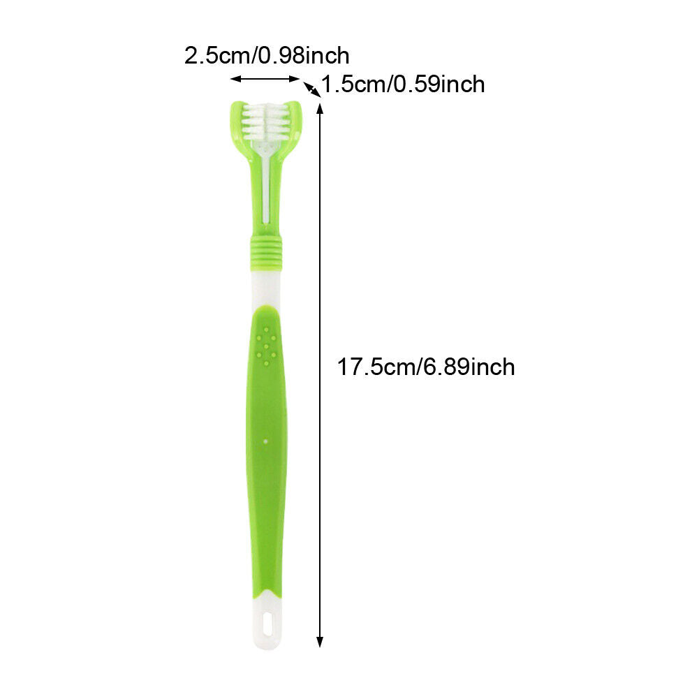 Three Sided Pet Toothbrush Dog Brush