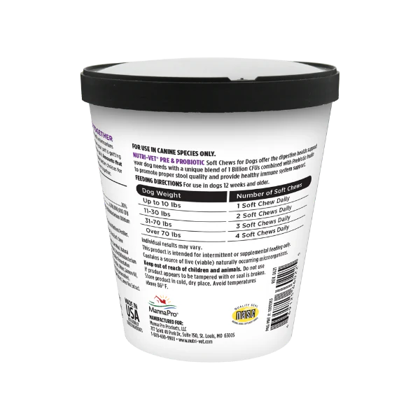 Nutri-Vet Pre & Probiotic Soft Chews for Dogs