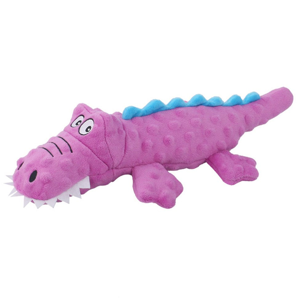 Soft Plush Durable Squeaky Crocodile Dog Toy