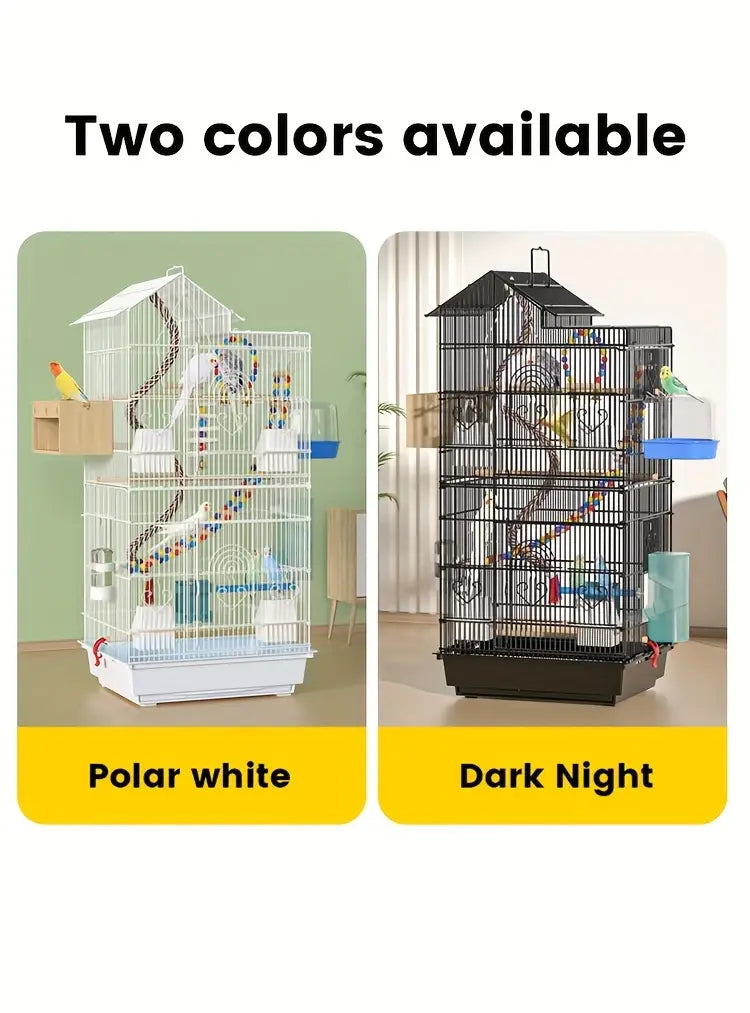Large Canary Parakeet Cockatiel Lovebird Finch Bird Cage