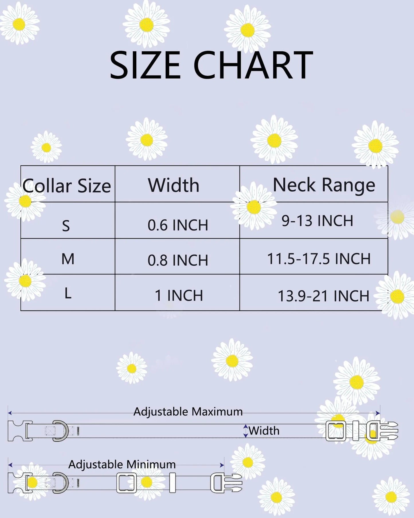 Colorful Floral Print Dog Collar with Bow