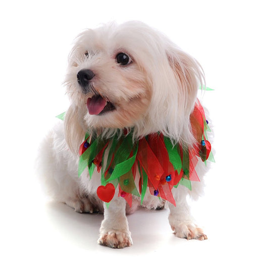 Christmas Fringe Bell Collar