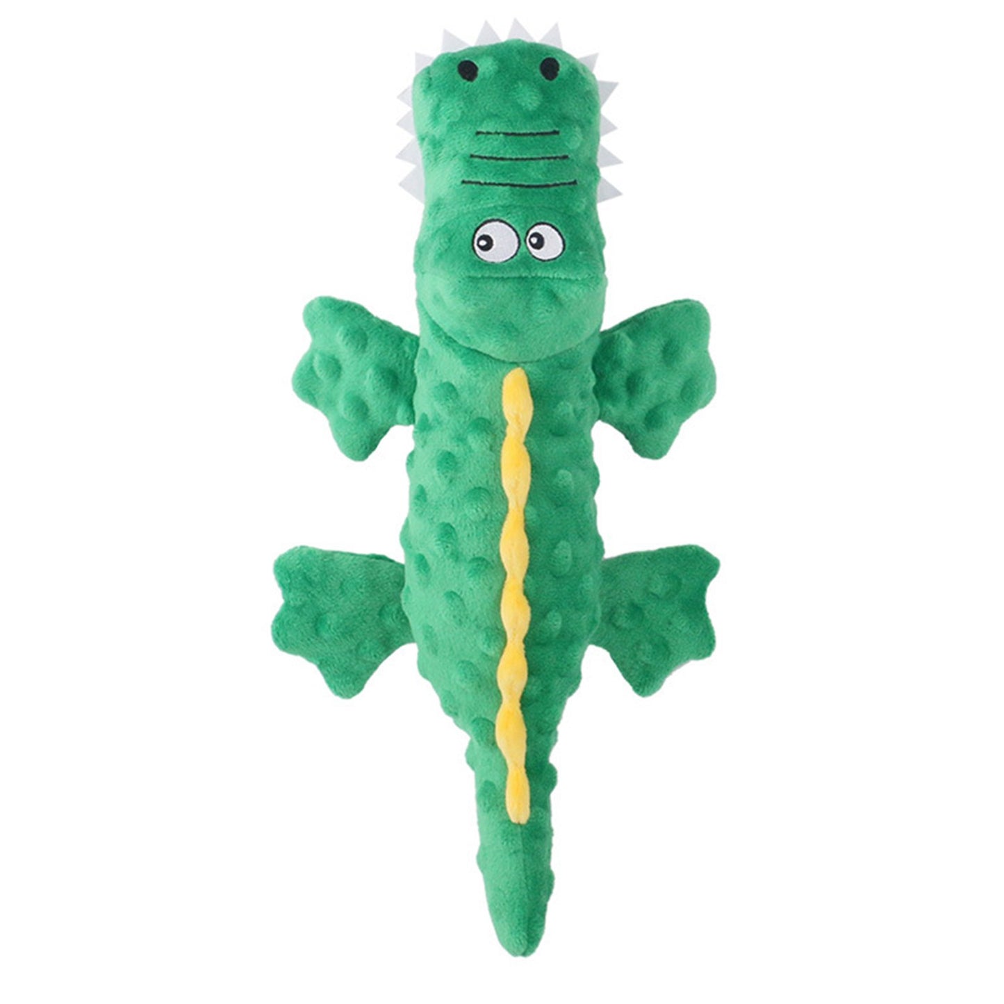 Soft Plush Durable Squeaky Crocodile Dog Toy