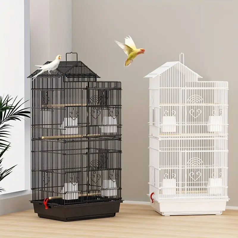 Large Canary Parakeet Cockatiel Lovebird Finch Bird Cage