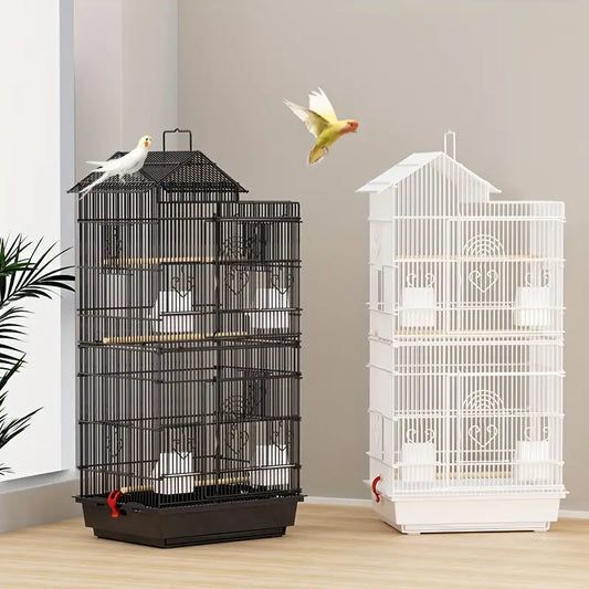 Large Canary Parakeet Cockatiel Lovebird Finch Bird Cage