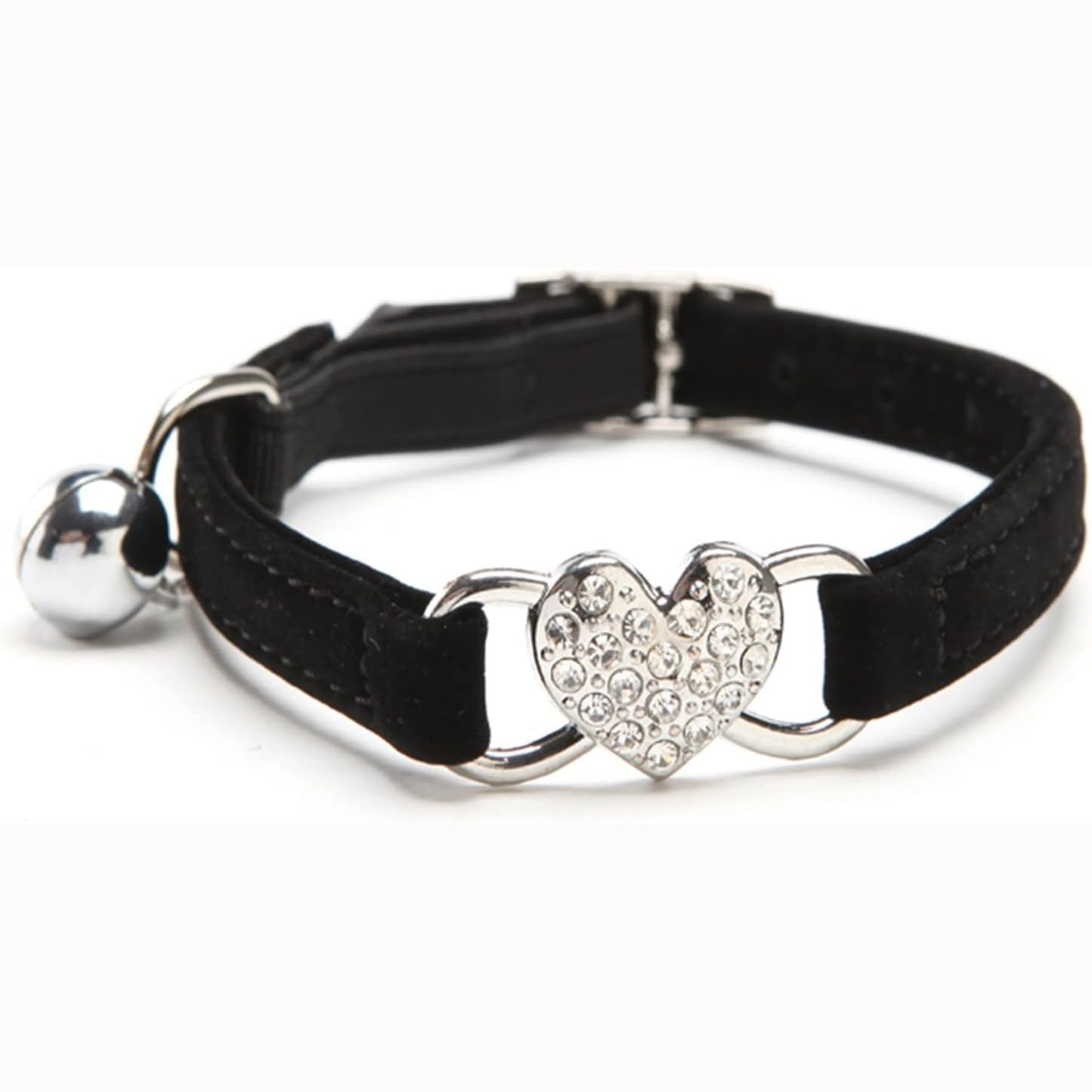 Rhinestone Heart Adjustable Pet Collar