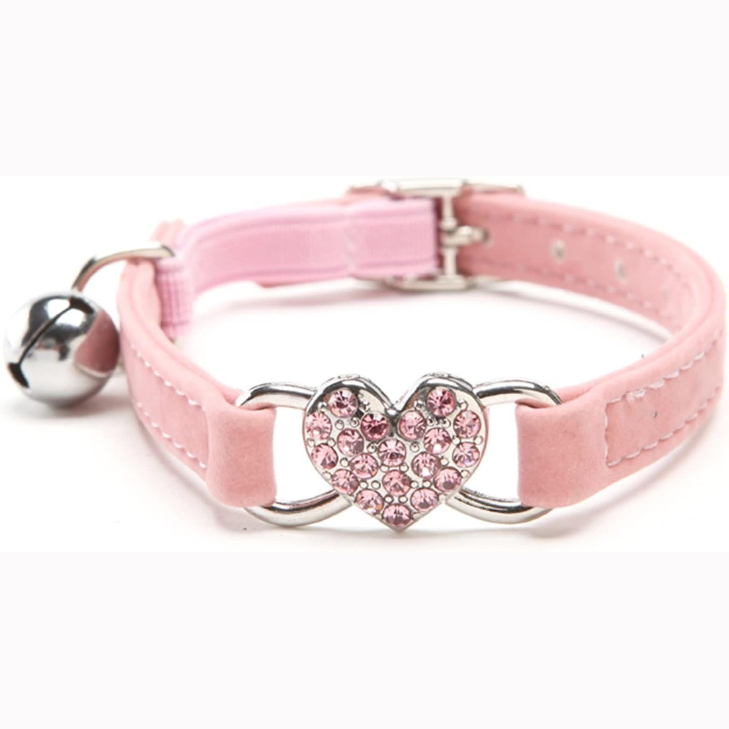 Rhinestone Heart Adjustable Pet Collar
