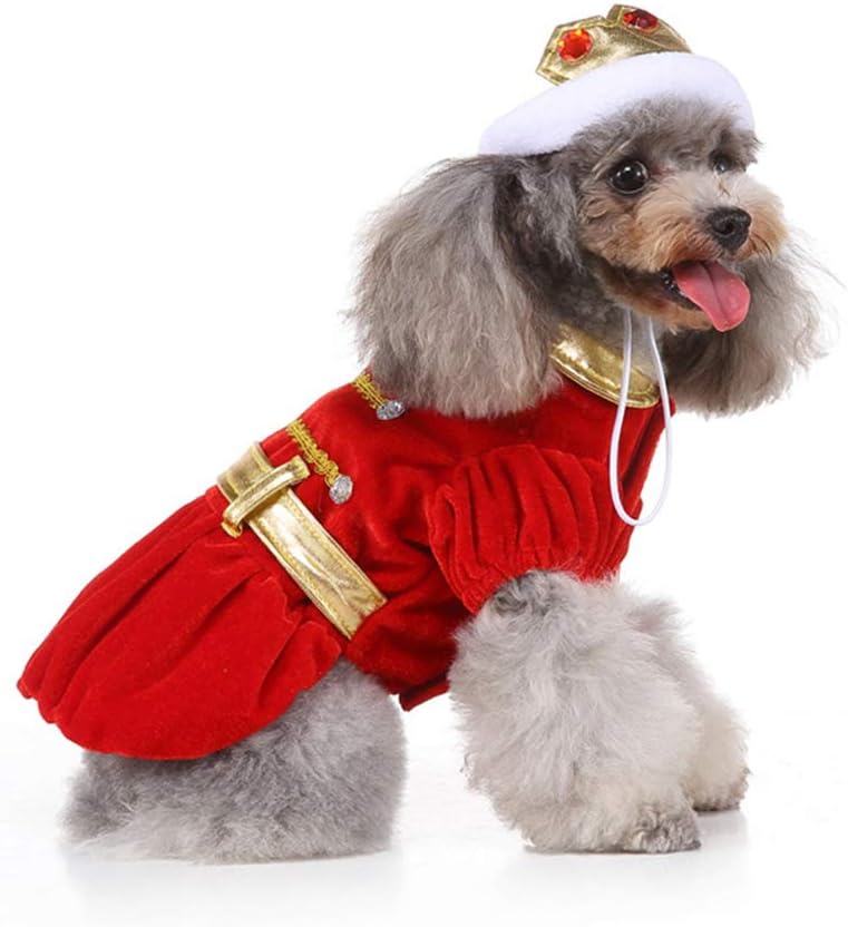 Cute Halloween King/ Queen Dog Costume