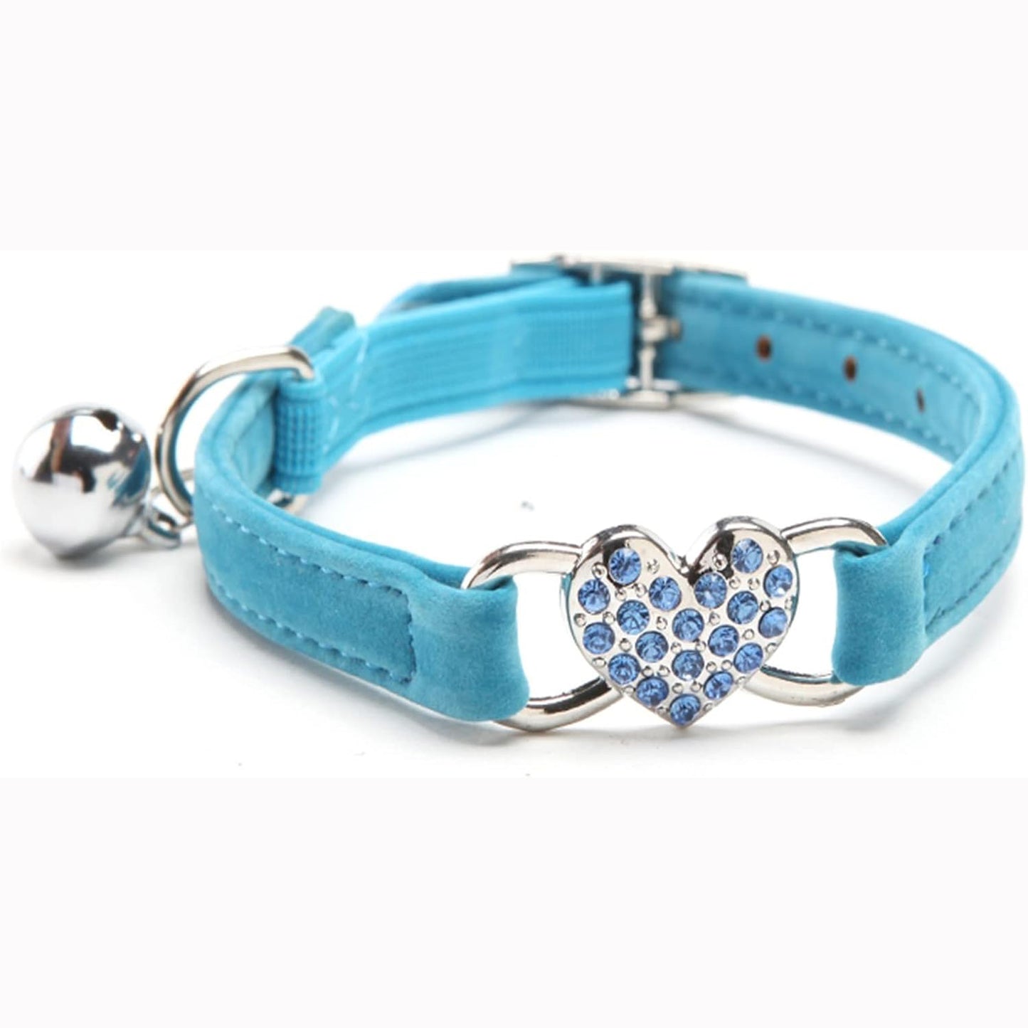 Rhinestone Heart Adjustable Pet Collar