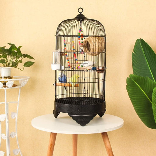 Round Metal Hanging Birdcage