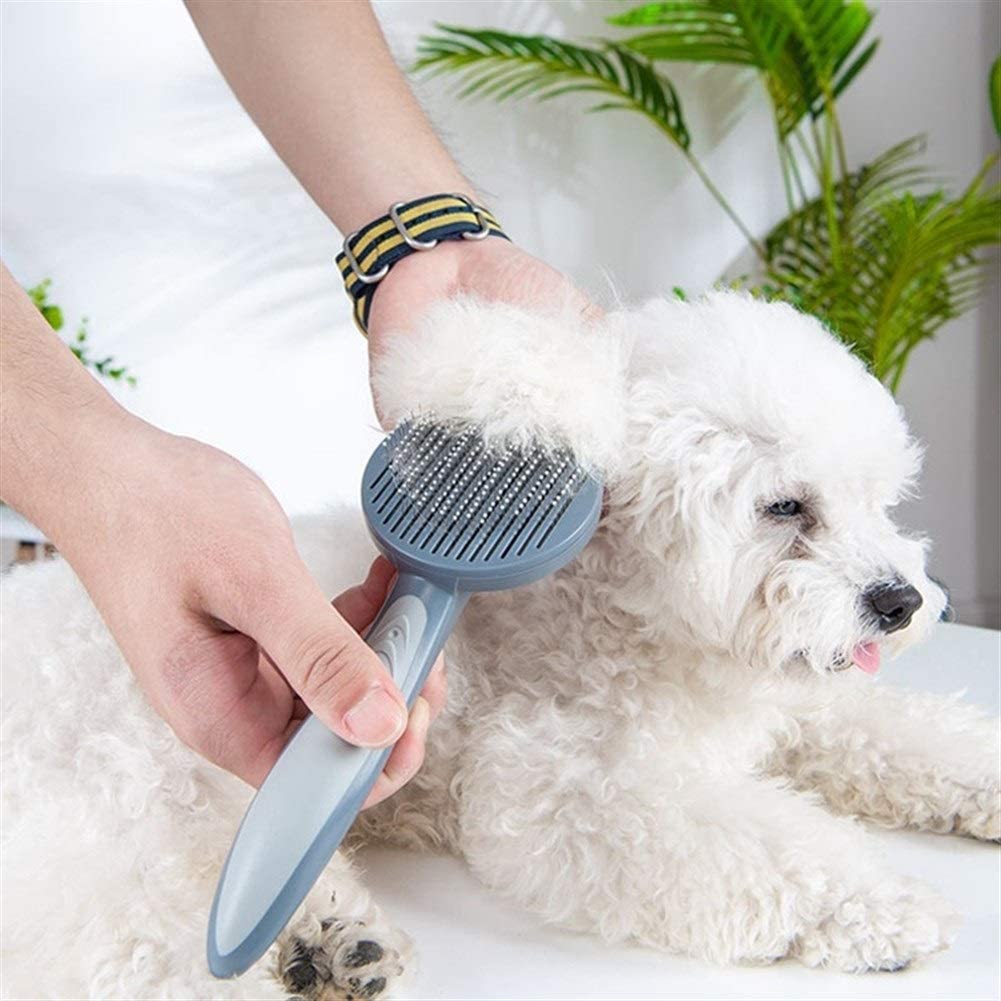 Dog Cat Self Cleaning Pet Grooming Brush
