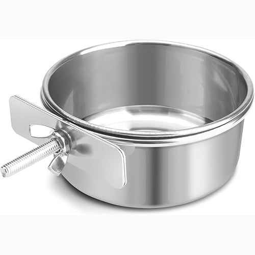 Stainless Steel Bowl with Clamp - Bird Feeder