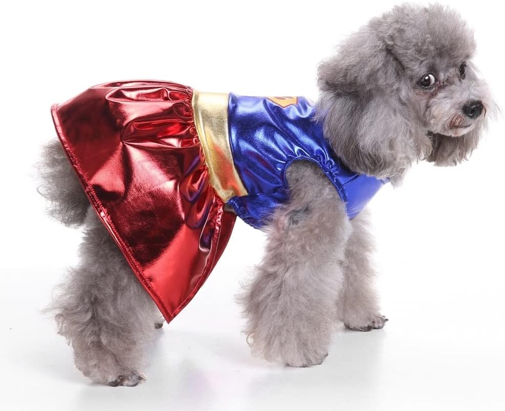 Supergirl Halloween Dog Costume