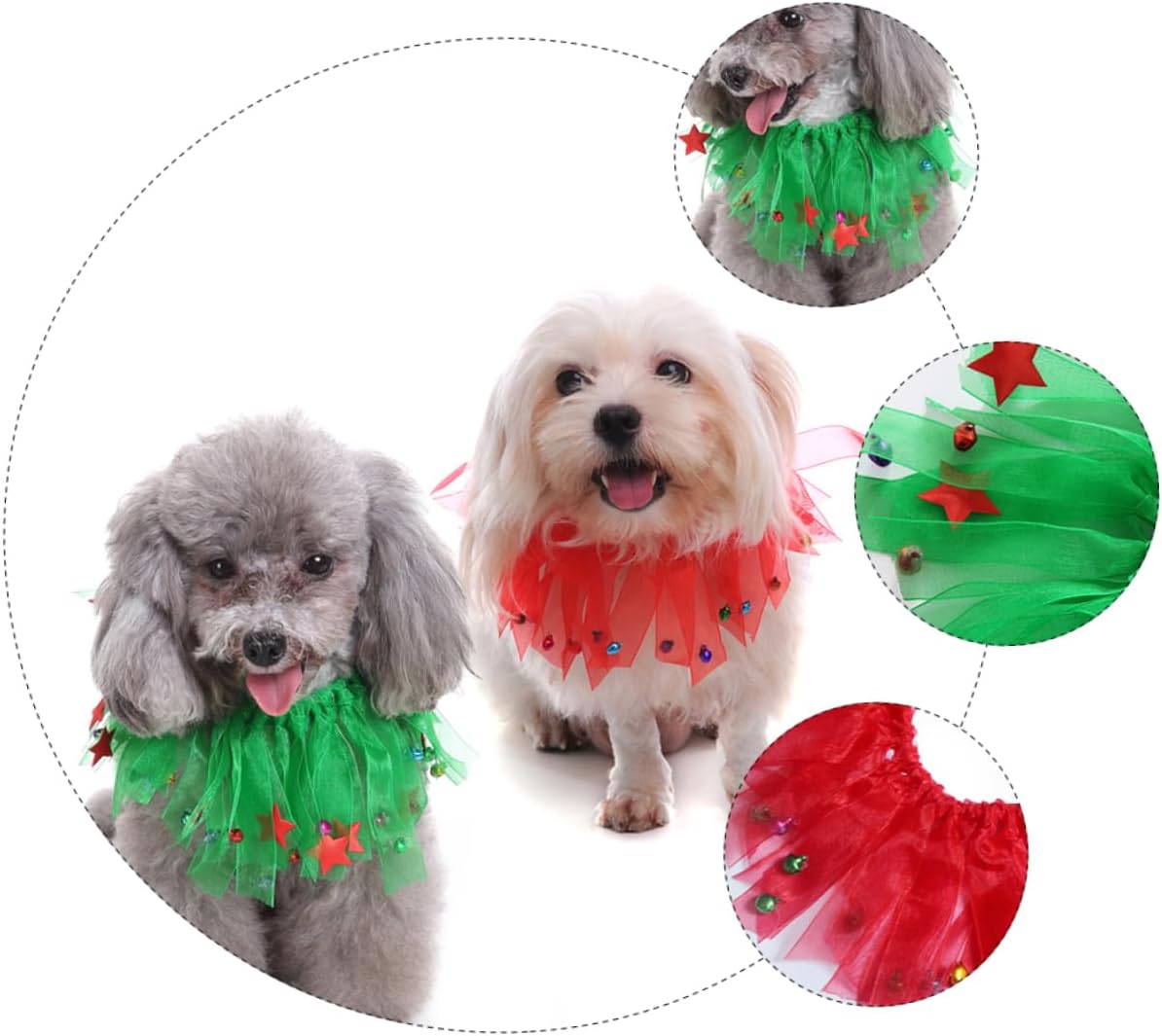 Christmas Fringe Bell Collar