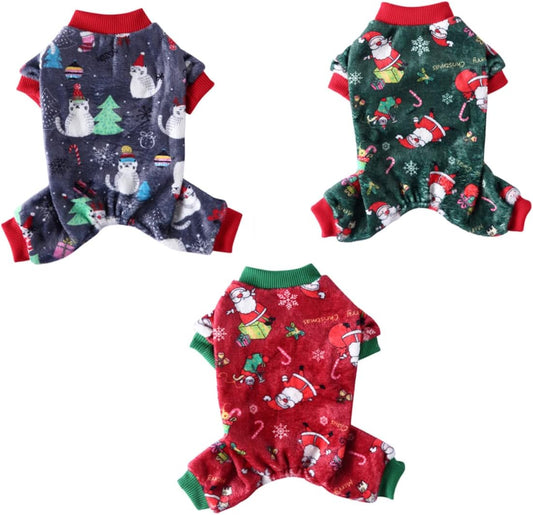 Soft and Warm Dog Pajamas – Velvet Dog Onesie for Small Dogs