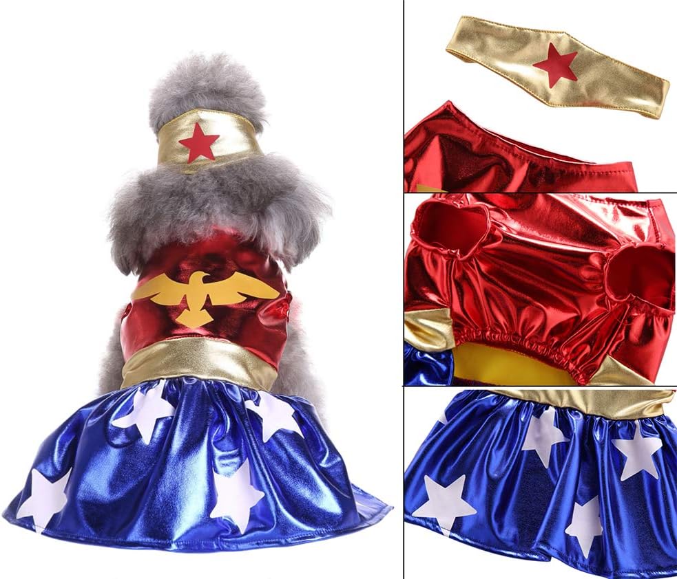 Wonder Woman Dog Halloween Costume