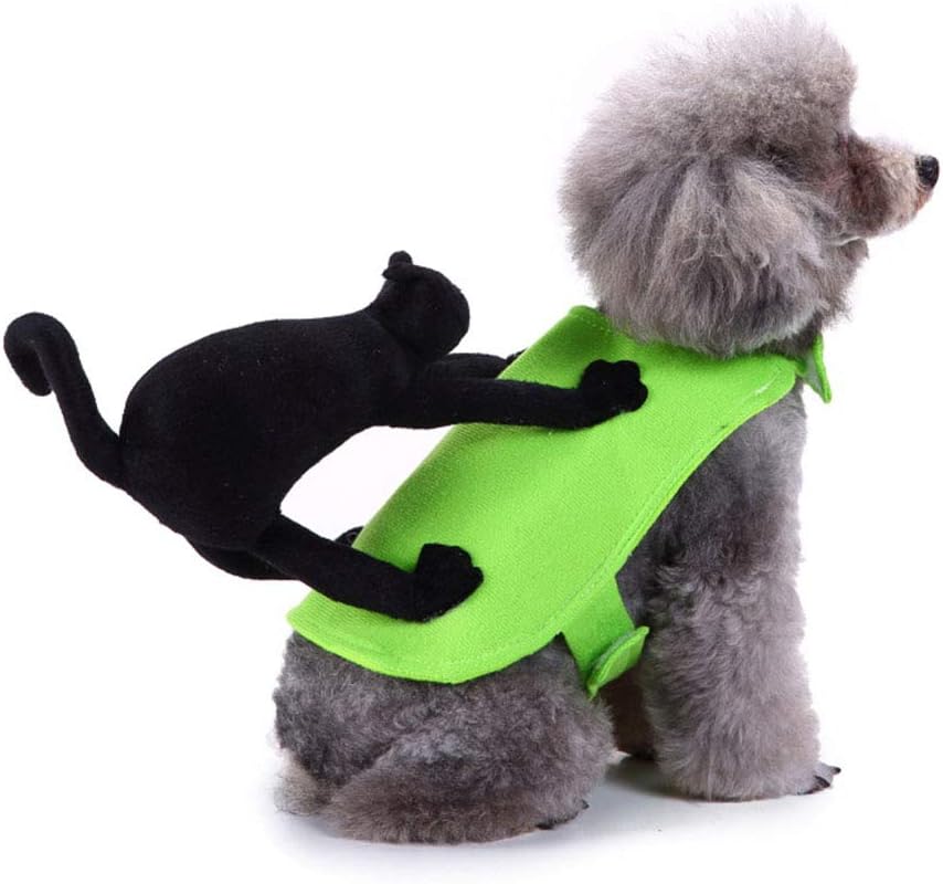 Riding Cat Halloween Dog Costume