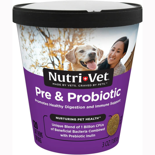 Nutri-Vet Pre & Probiotic Soft Chews for Dogs