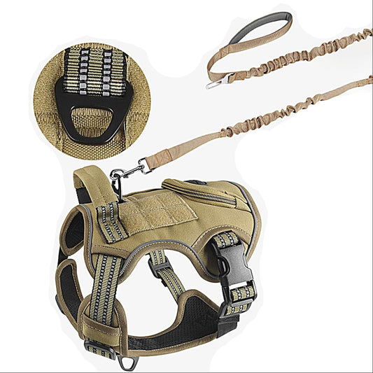 Tactical Dog Harness and Leash Set