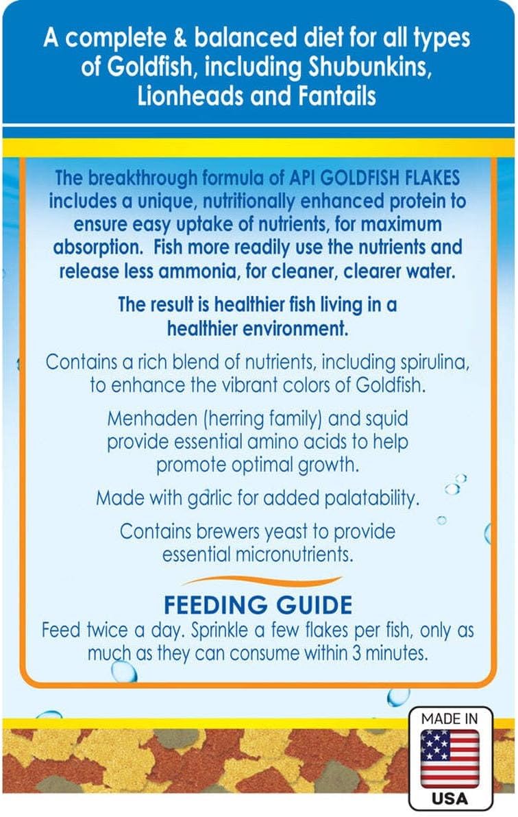 API GOLDFISH FLAKES Fish Food 1.1-Ounce Container