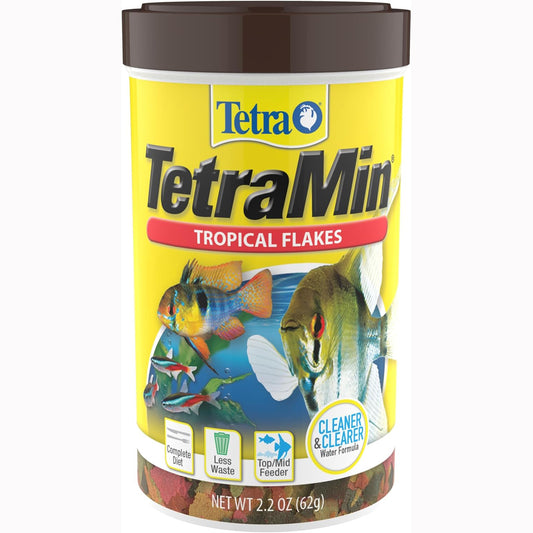 TetraMin Tropical Flakes fish food, 2.2 oz