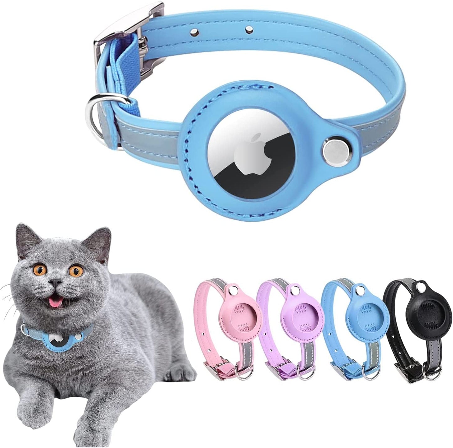 Reflective AirTag Cat Puppy Collar