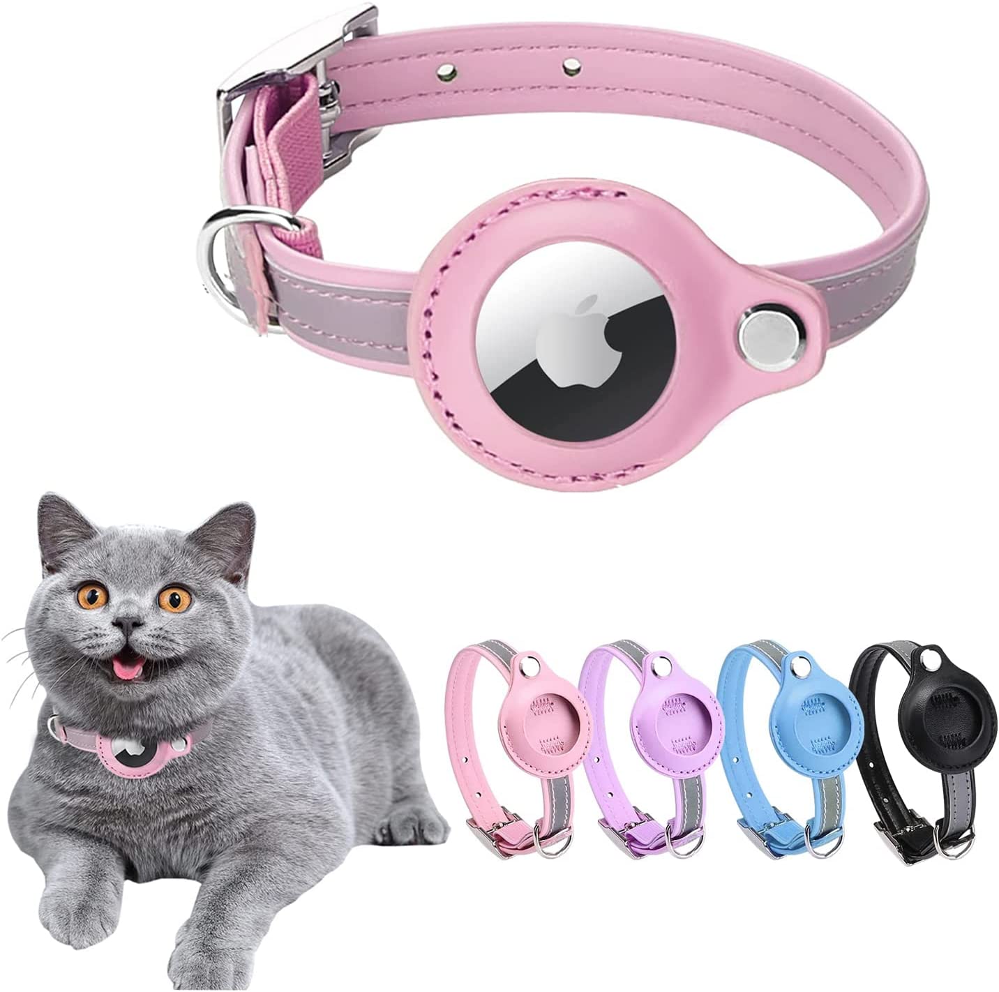 Reflective AirTag Cat Puppy Collar