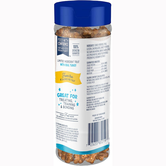 Natural Balance Mini-Rewards Turkey Grain-Free Dog Training Treats for Dogs | 5.3-oz.