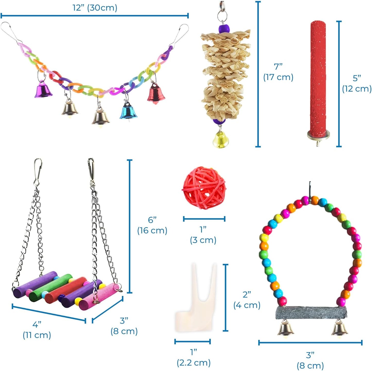 Exotic Birds Toy Set - Safe Non-Toxic