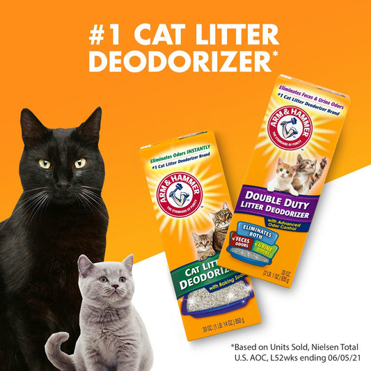 ARM & HAMMER Cat Litter Deodorizer Double Duty, 20 oz