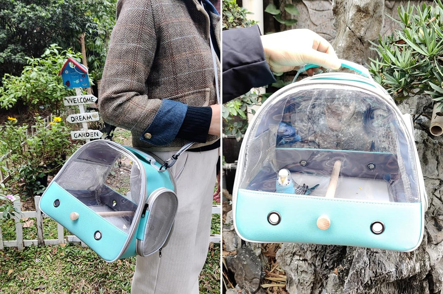 Small Bird Travel Cage Carrier,