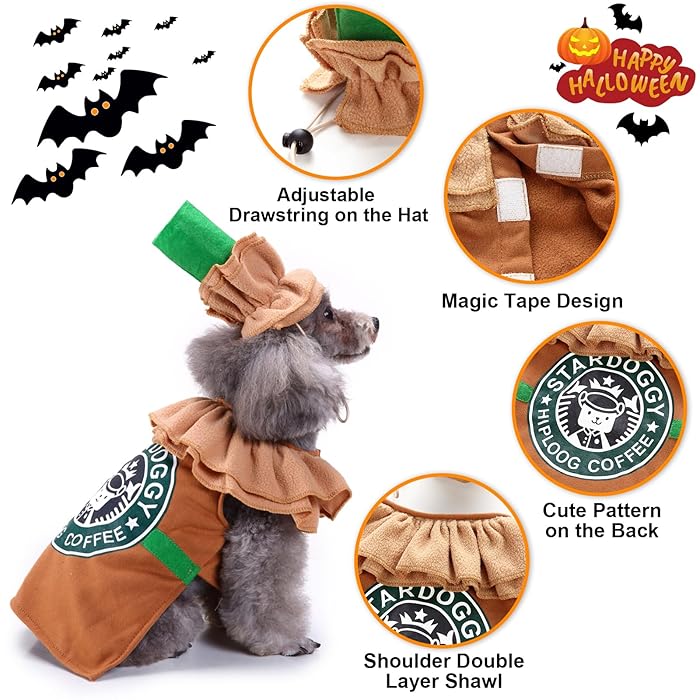 Coffee Halloween Dog Costumes