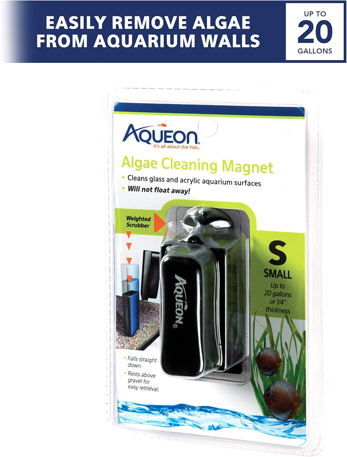 Aqueon Algae Cleaner Magnet, Small