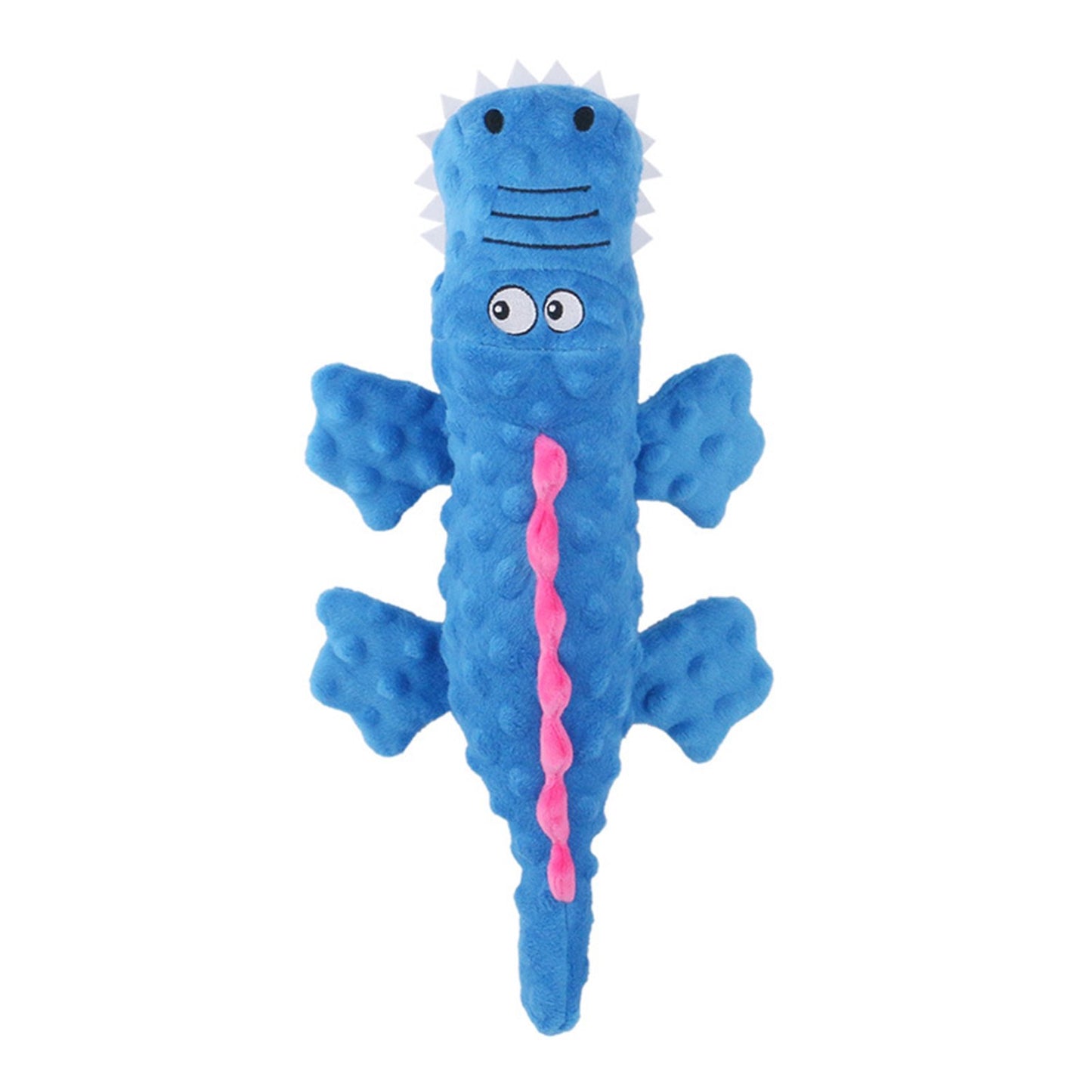 Soft Plush Durable Squeaky Crocodile Dog Toy