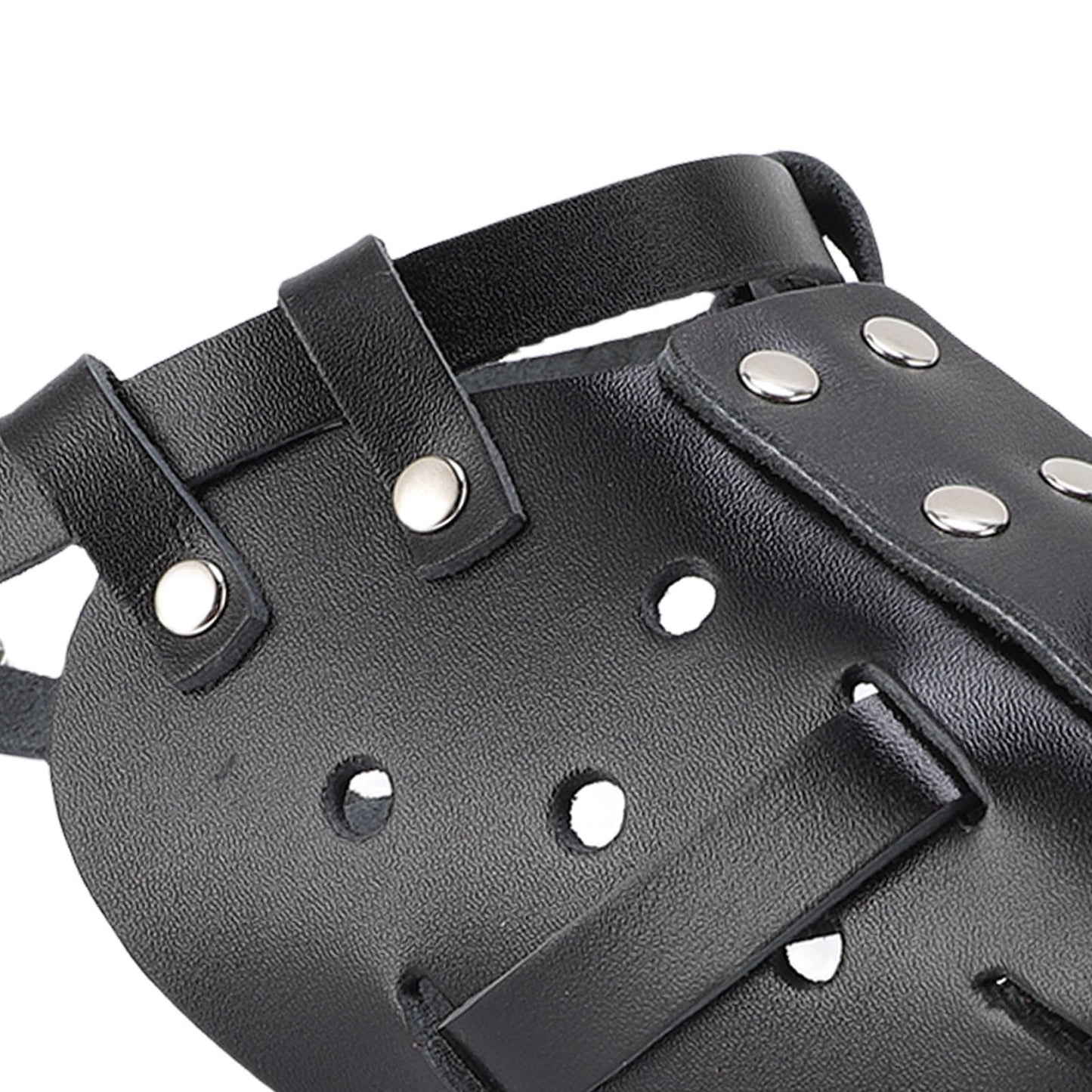 PU Leather Dog Muzzle for Large Dogs