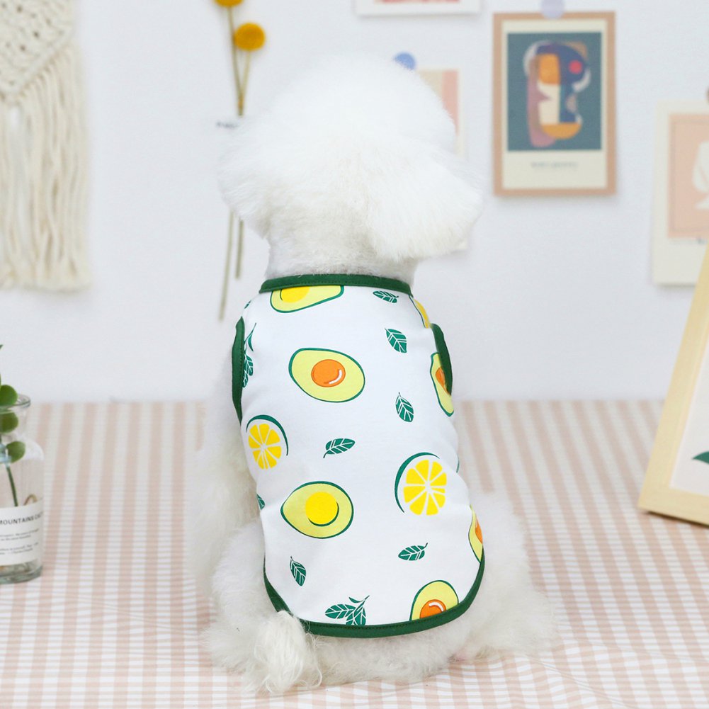 Cute Pet Fruit Print Vest