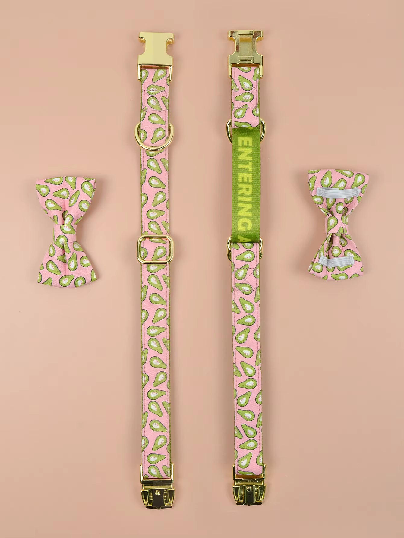 Cute Pet Alloy Collar - Double-sided Printing Bow Tie