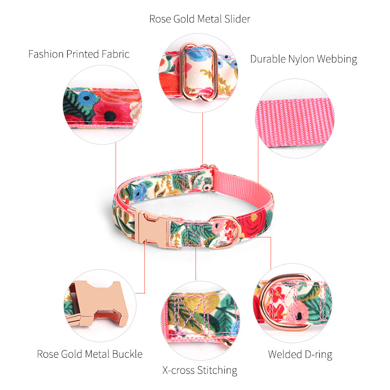 Floral Print Collar Set