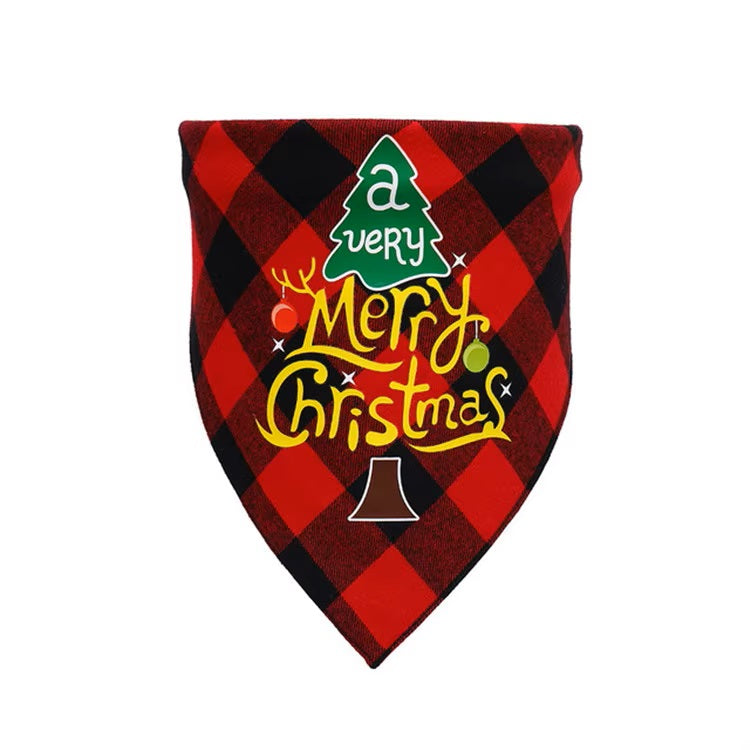 Plaid Christmas Dog Bandana