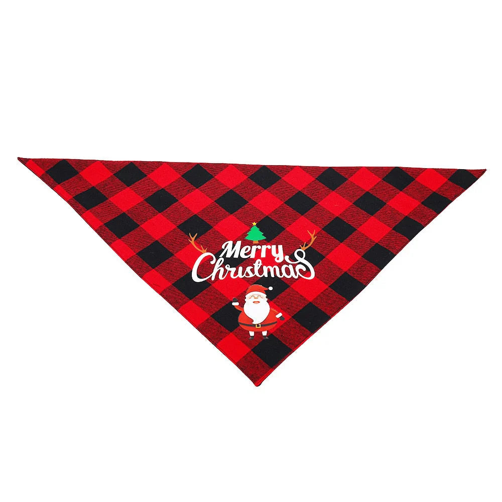 Plaid Christmas Dog Bandana