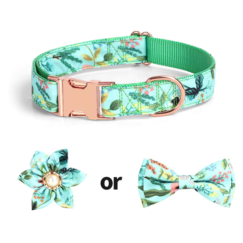 Floral Print Collar Set