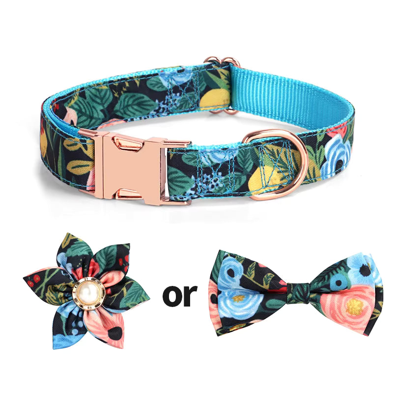 Floral Print Collar Set