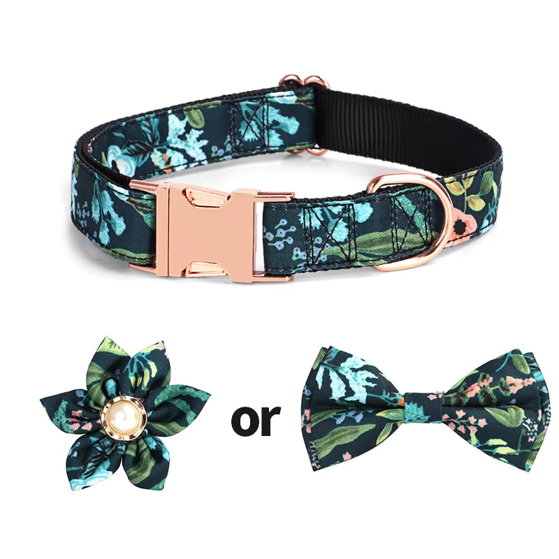 Floral Print Collar Set