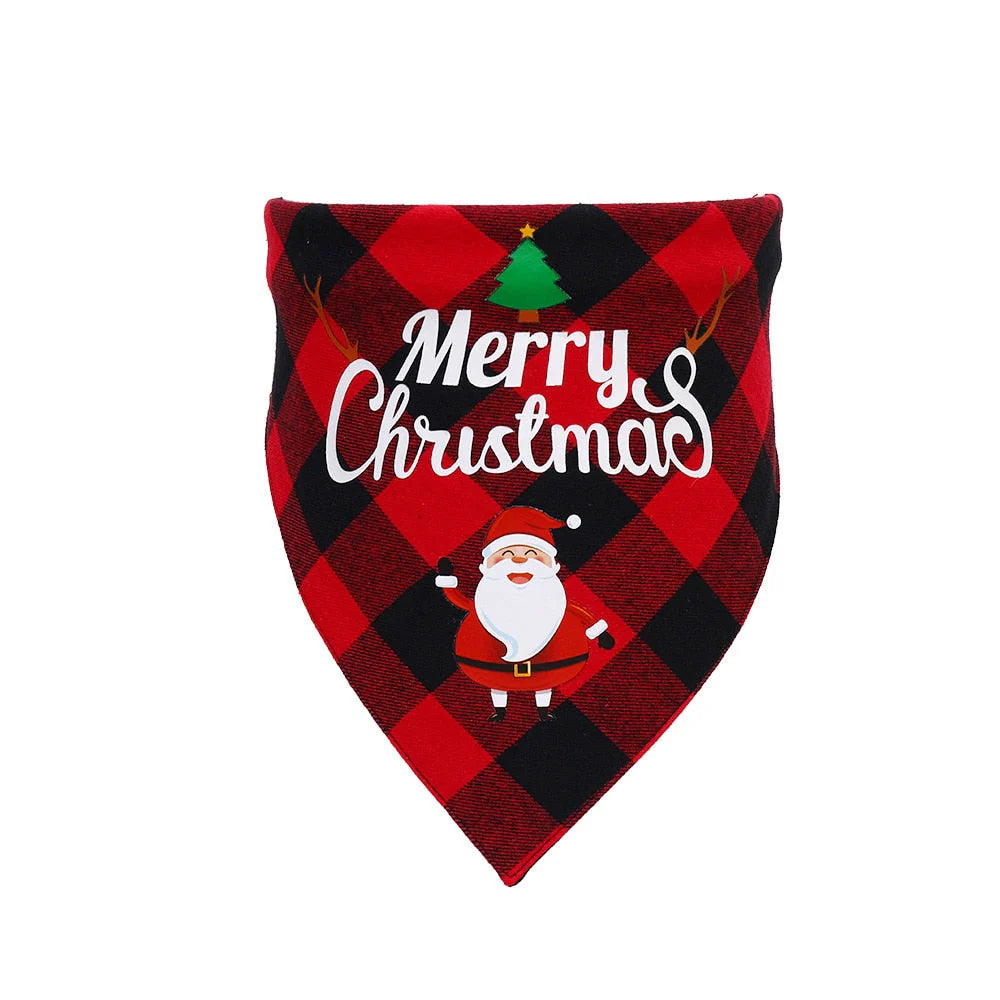 Plaid Christmas Dog Bandana