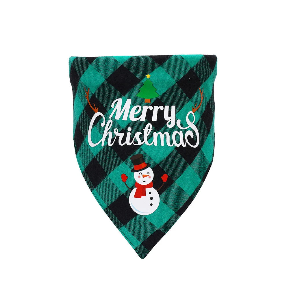 Plaid Christmas Dog Bandana